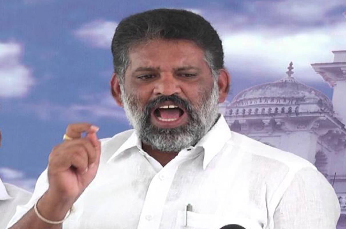 Chevireddy stages dharna in Assembly premises, arrested